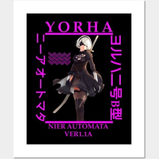 YoRHa 2-gou B-gata Nier Automata Posters and Art